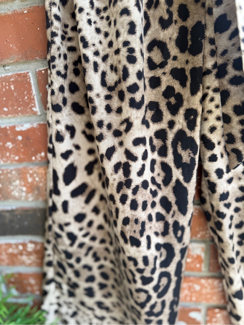 Animal Print Pull On Wide Leg Pants - Picture 3 of 5